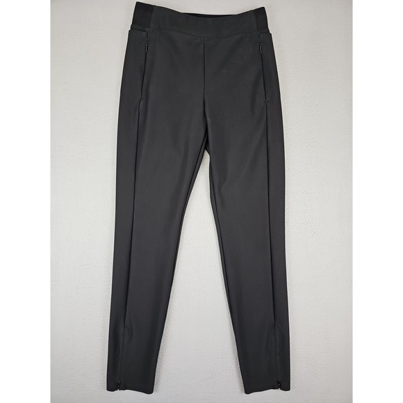 ATHLETA Pants Size 6 26x27 Black Stellar Tight High Rise Zip Pockets 982974 - Picture 1 of 10